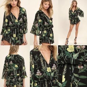 Lulus Natural Benefits Floral Romper